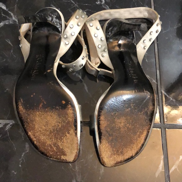 Calvin Klein Swarovski studded silver strap heels - Picture 11 of 15